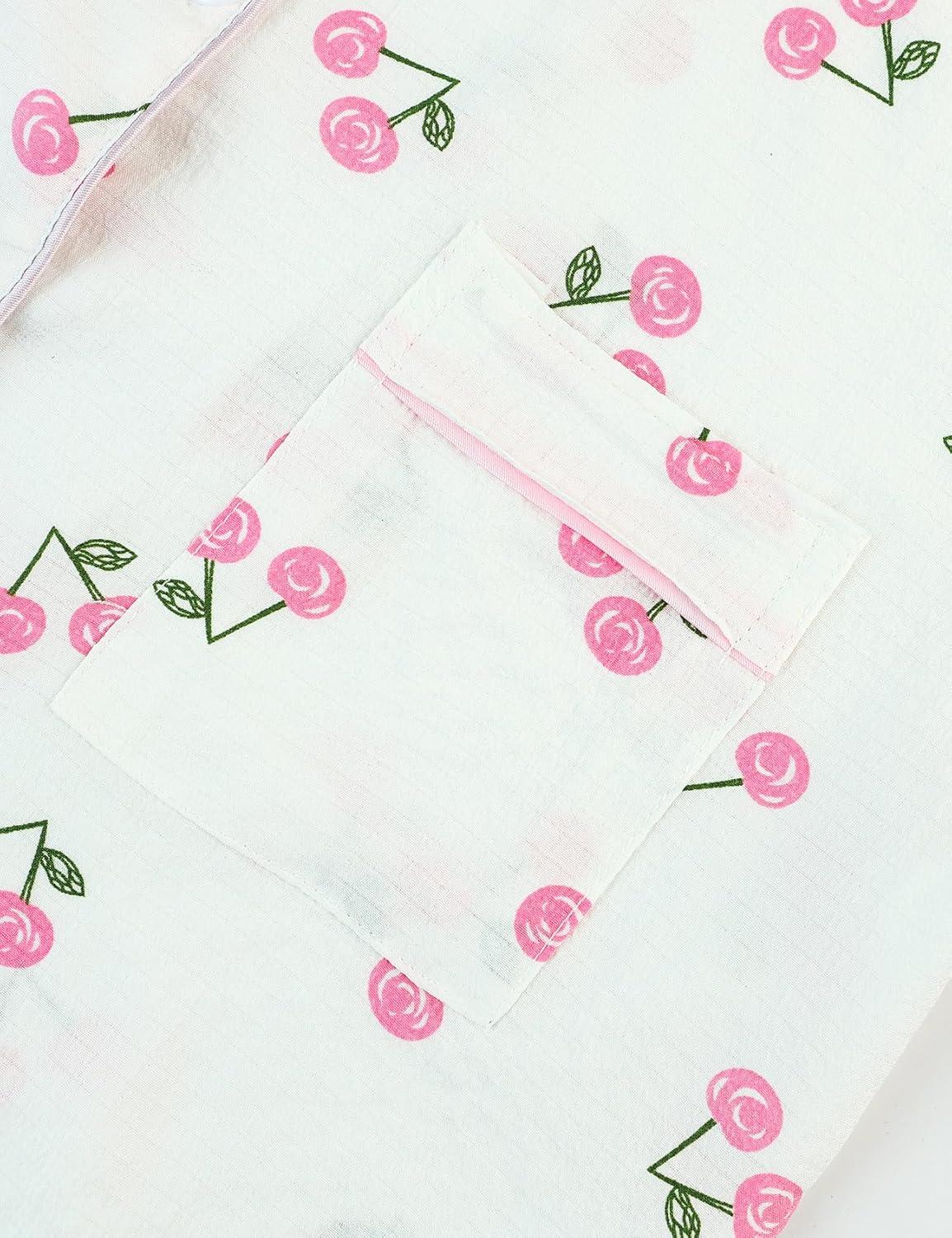 imageArssm Floral Pajama Set Women Cute Kawaii 2 Piece Matching Pj Set Aesthetic Short Sleeve Sleeping LoungewearPinkcherry