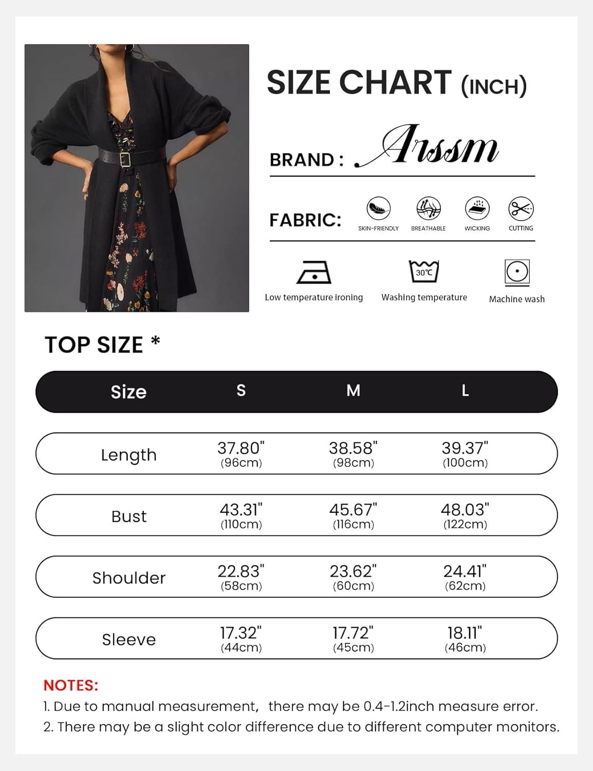 imageArssm Womens Long Cardigan Oversized Chunky Open Front Sweaters Slouchy Knit Long Sleeve Fall Coat 2025 Trendy OutwearBlack