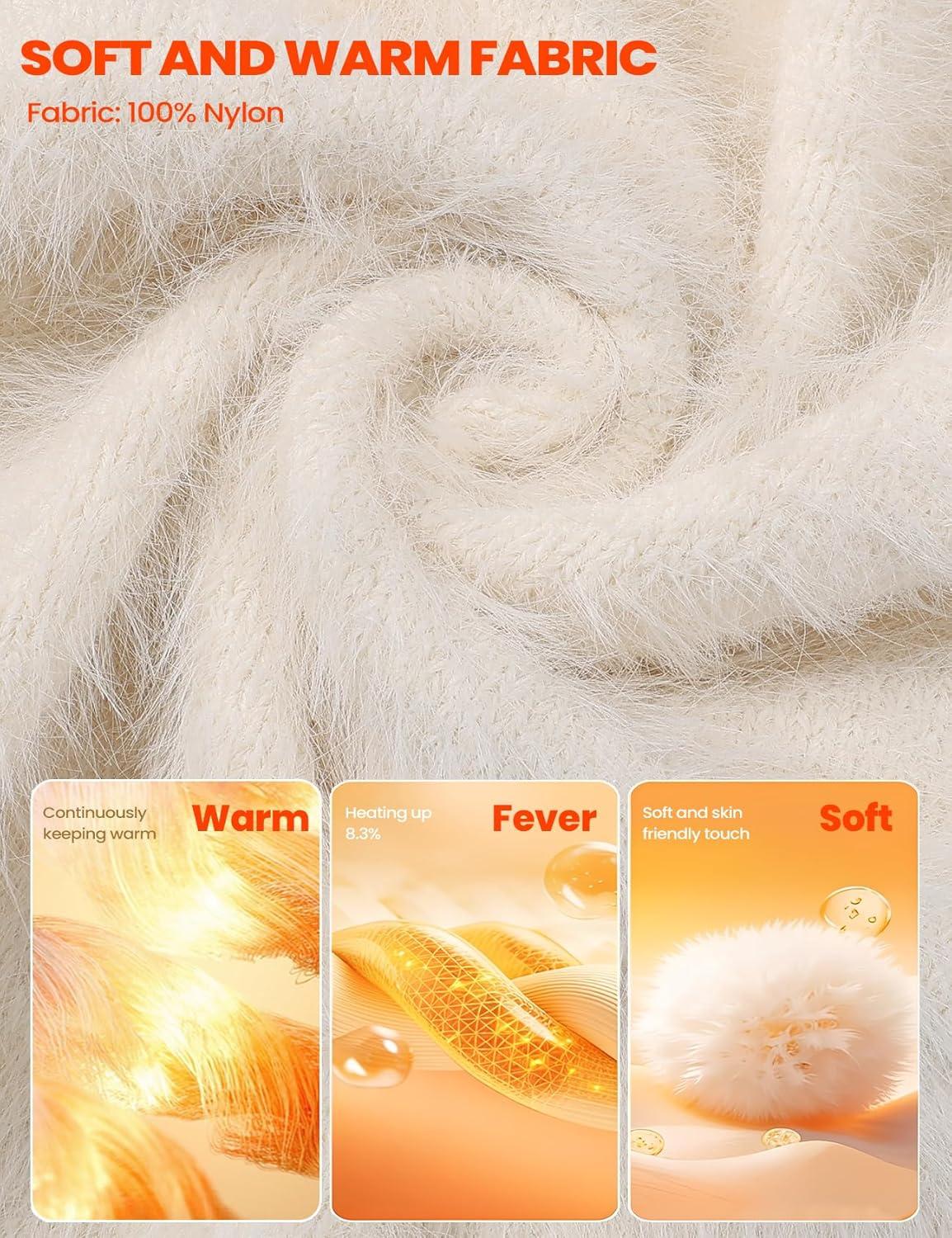 image:imageArssm Womens Fuzzy Cardigan Sweater V Neck Cardigans Button Down Fluffy Knit Top Fashion 2026 KnitwearBeige