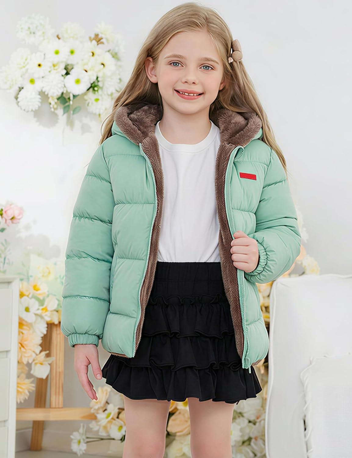 image:imageArssm Baby Boys Girls Winter Fleece Coat Toddler Kids Warm Cute Bear Ear Hooded JacketGreen