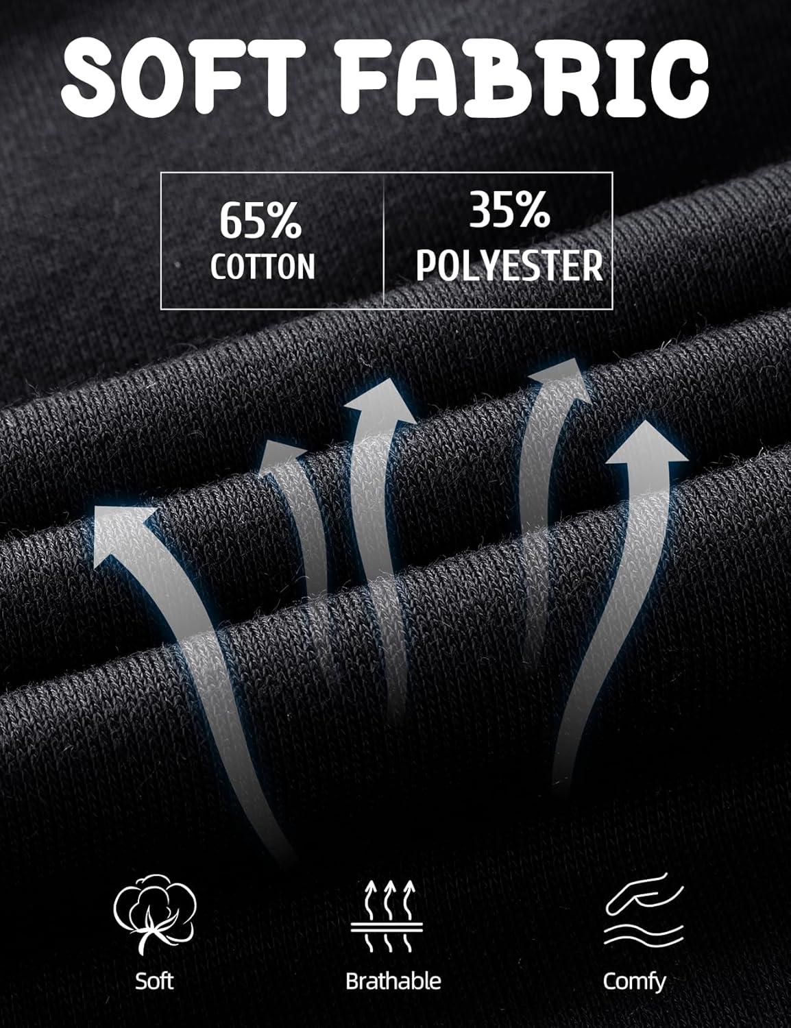 image:imageArssm Girls Wide Leg Sweatpants Baggy Pants Letter Patched Elastic Waist Long Trousers JoggersBlack